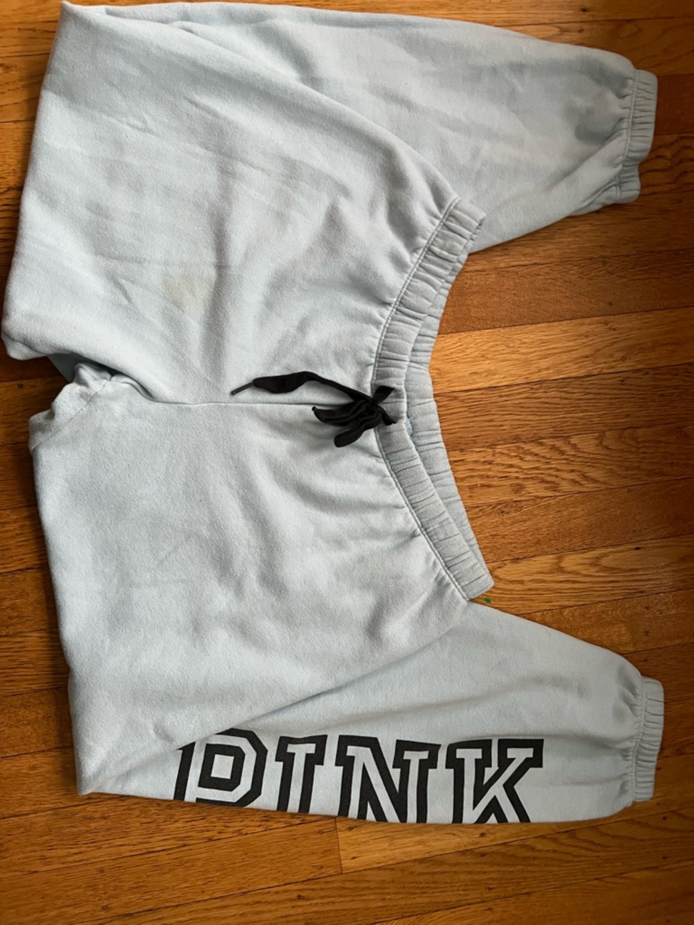 Victoria's Secret PINK Light Blue sweatpants with Black Drawstring
